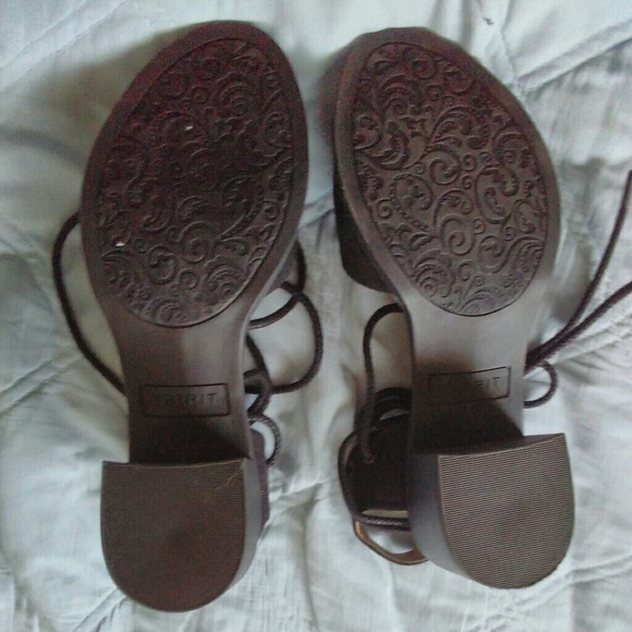 Espirit Pumps Black Suede with Block heel - Picture 2 of 2